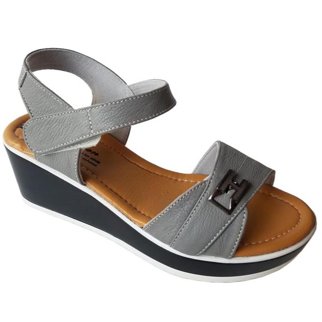 Giày sandal đế xuồng da bò BIGGBEN HKD074