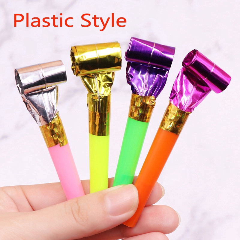 Còi dài đồ chơi màu sắc xinh xắn dễ thương cho bữa tiệc sinh nhật