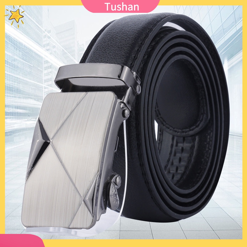 Thắt lưng giả da màu trơn thời trang cho nam