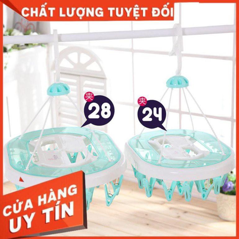 Móc chùm ovan phơi đồ 24 kẹp,móc kẹp phơi tất,phơi quần áo,phơi đồ em bé