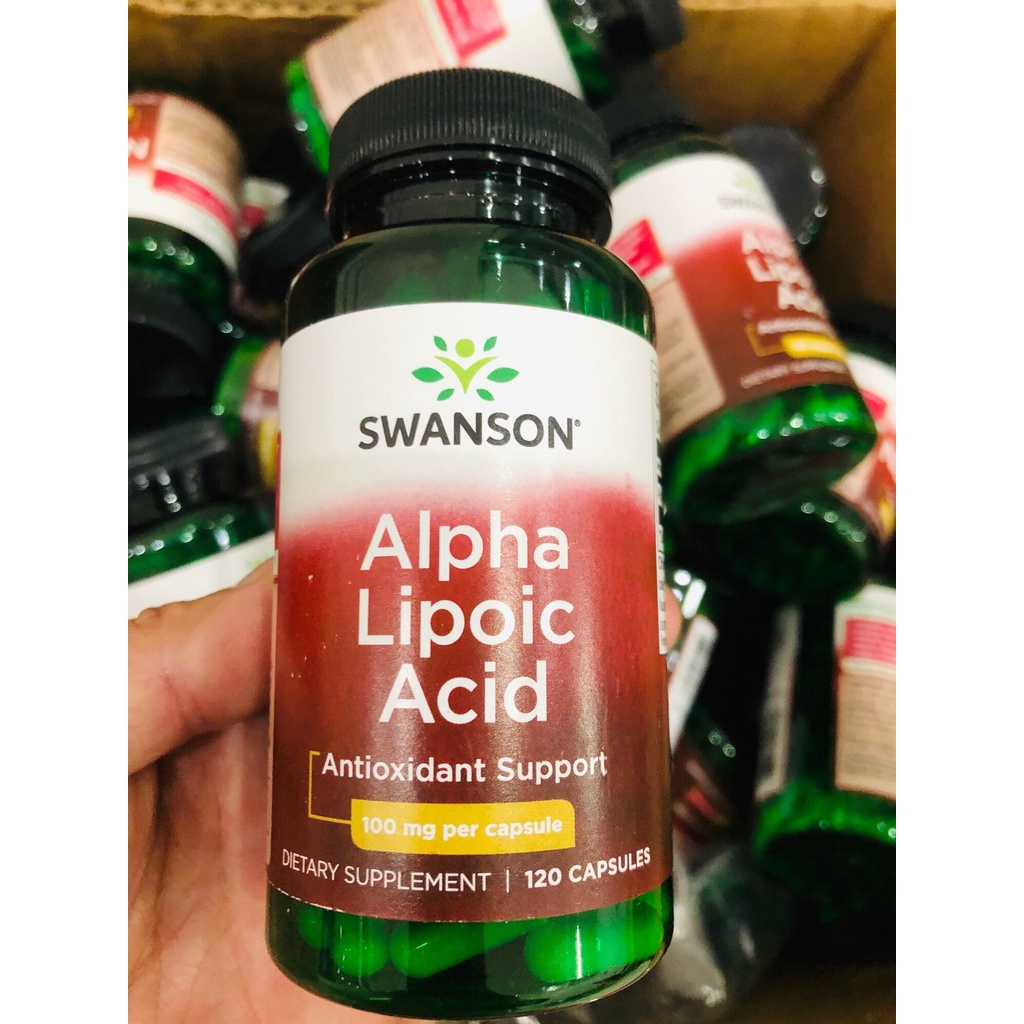 Làm đẹp sáng trắng da giảm nép nhăn thâm nám da với Swanson Alpha Lipoic Acid 120 Viên