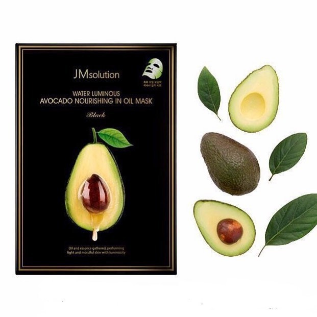 Combo 5 Mặt Nạ JMsolution Water Luminous Avocado Oil Ampoule Dưỡng Ẩm Và Dưỡng Sáng Da 35ml/miếng