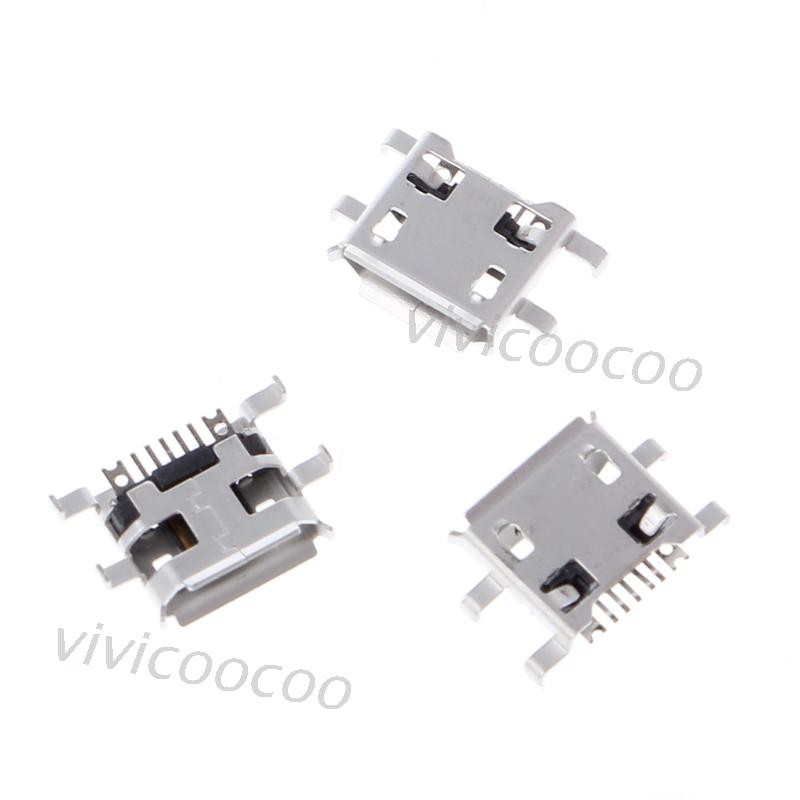 (Hàng Mới Về) Set 10 Đầu Chuyển Đổi Micro Usb Type B Cái 5 Pin 0.72mm Cho Điện Thoại / Máy Tính Bảng