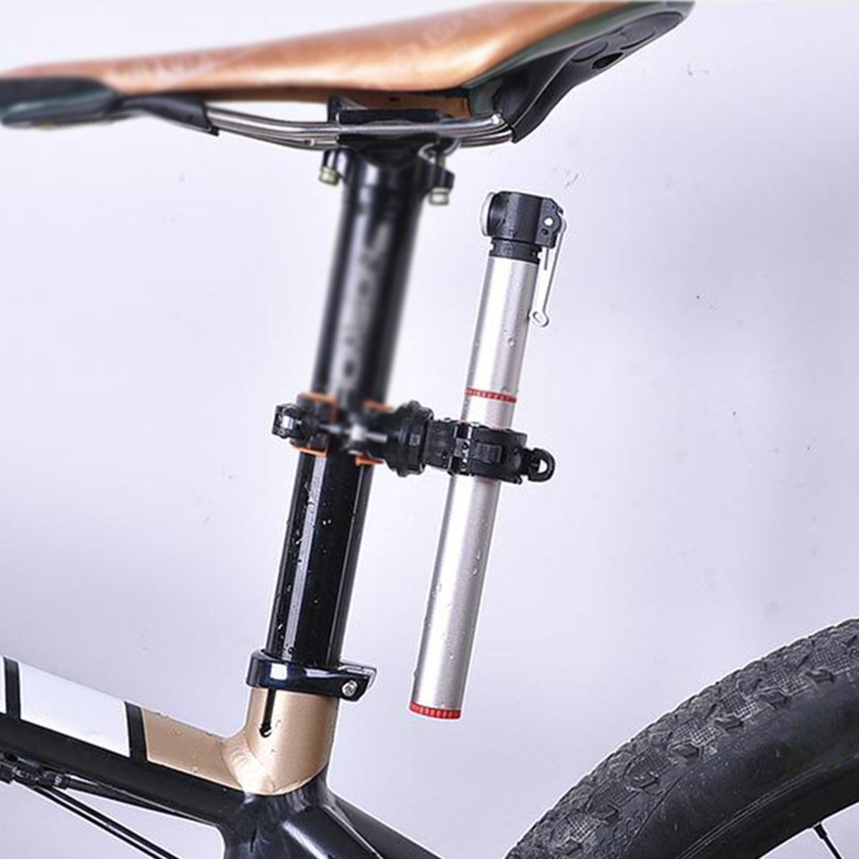 360 ánh sáng Khung xe đạp Đèn pin Kẹp Đèn pha Giá đỡ Xe Kẹp