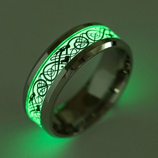 Nhẫn nam titanium phát sáng BHN78