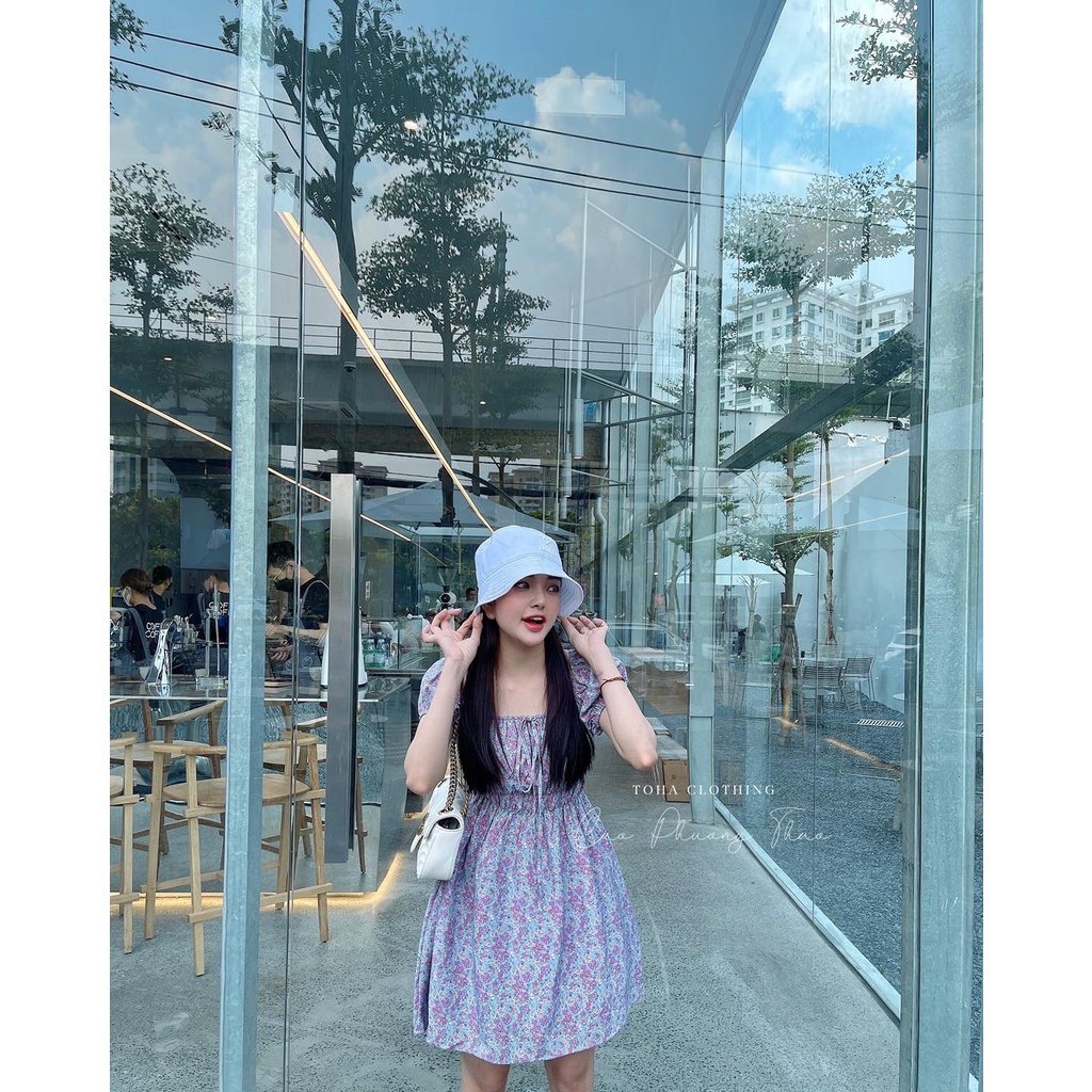 Đầm Hoa Xòe Xịn Mịn