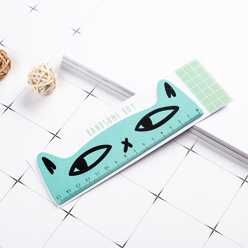 Thước Thẳng Bằng Gỗ 15cm Họa Tiết Hoạt Hình Sáng Tạo Cho Trẻ Em