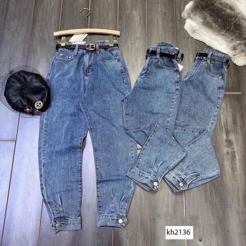 Quần baggy jeans gấu cúc mẫu mới