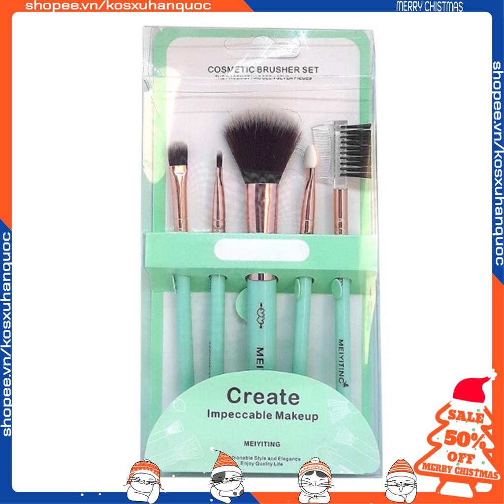 Bộ Cọ Trang Điểm Cá Nhân Create 5 Món ( Giao màu Ngẫu Nhiên )