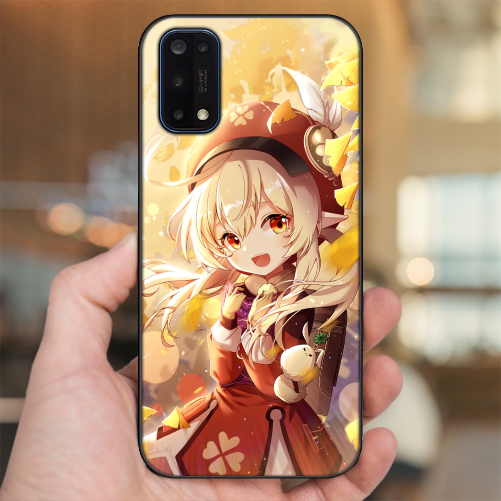 Ốp lưng Realme 7 Pro viền đen in hình Klee Genshin Impact