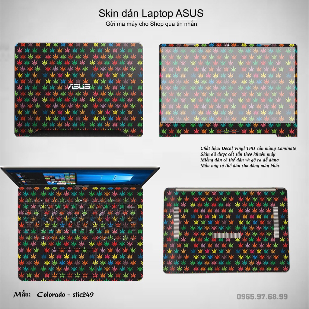Skin dán Laptop Asus in hình Colorado - stic250 (inbox mã máy cho Shop)
