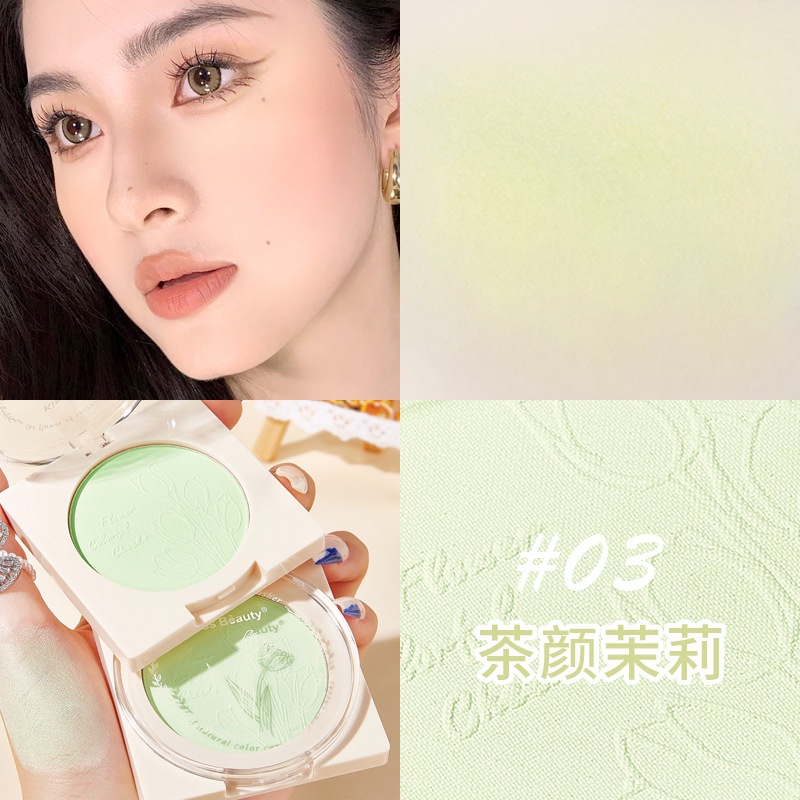 Bảng Phấn Má Hồng 4 Màu Lì Lâu Trôi Kiss Beauty
