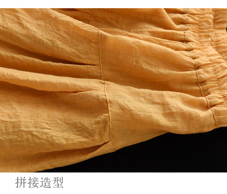 Chân váy lửng chất liệu cotton lanh hai lớp | BigBuy360 - bigbuy360.vn