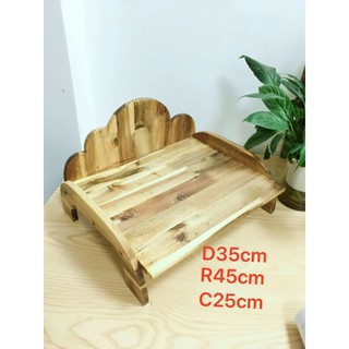 Giường nằm bằng gỗ cho chó mèo
