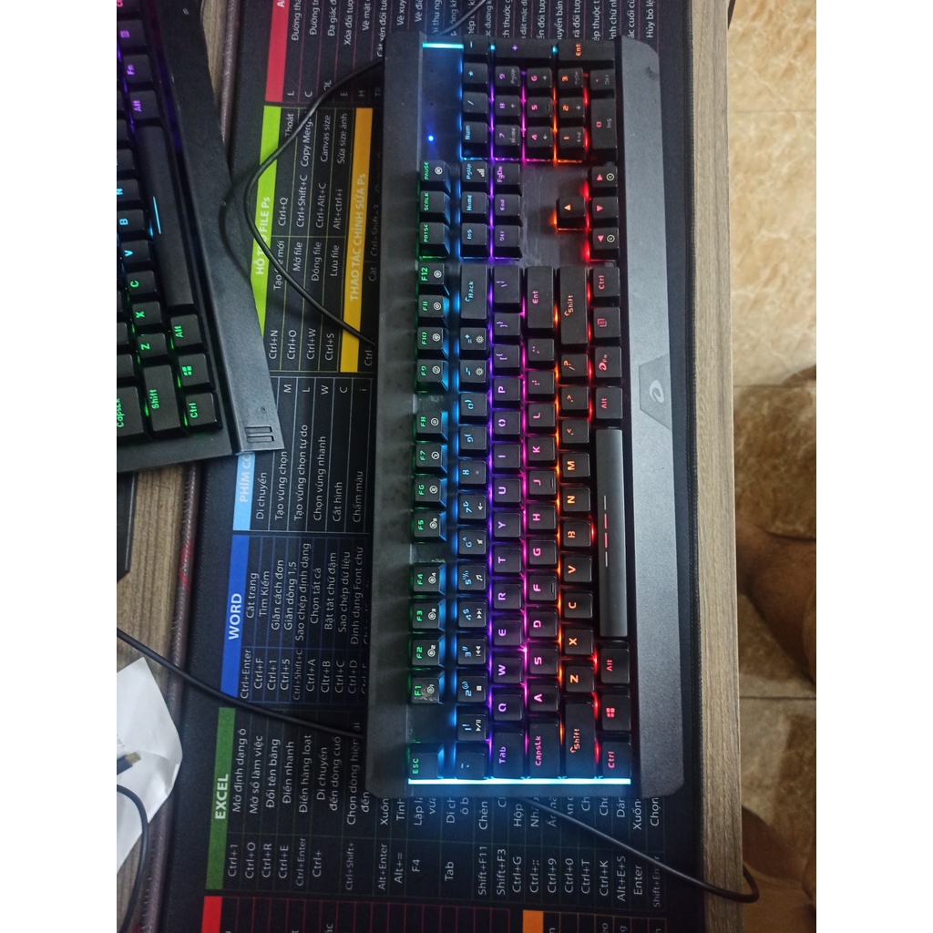 Bàn phím cơ 2nd DAREU EK 145 Ek169 Ek815 có kê tay Multi led