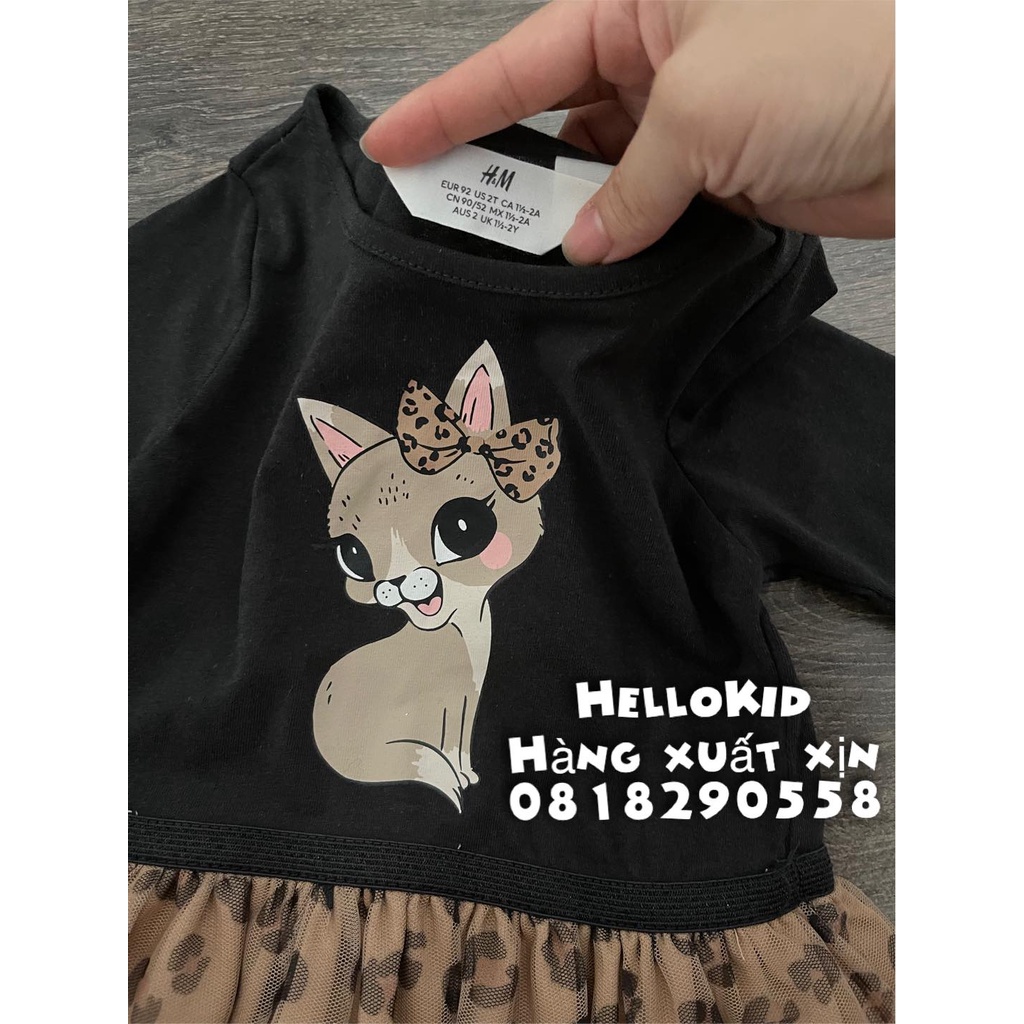V236 - Váy ren mèo báo HM bé gái