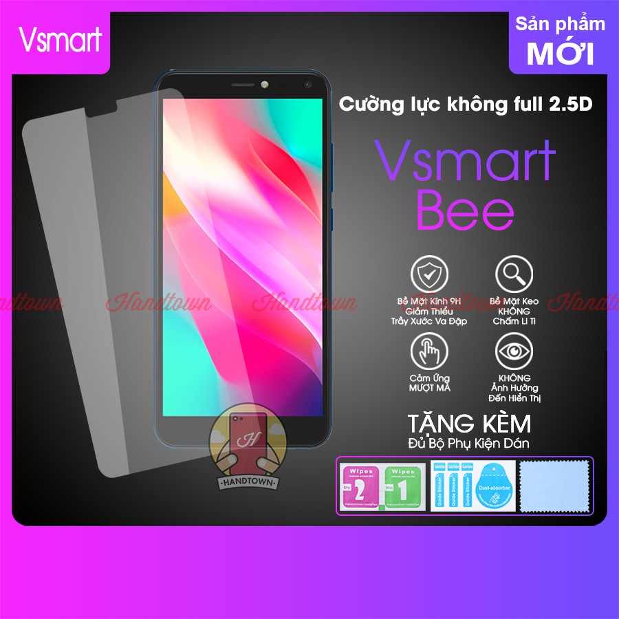 Cường lực trong suốt 2.5D không full màn dành cho Vsmart Bee