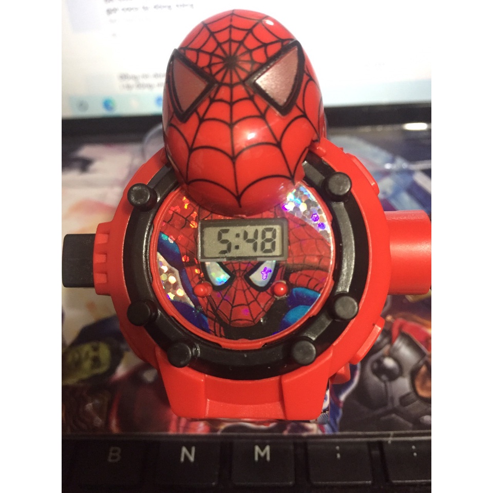 Đồng Hồ Em Bé Đôrêmon /hello kitty /spiderman/chó cứu hộ chiếu hình 3D