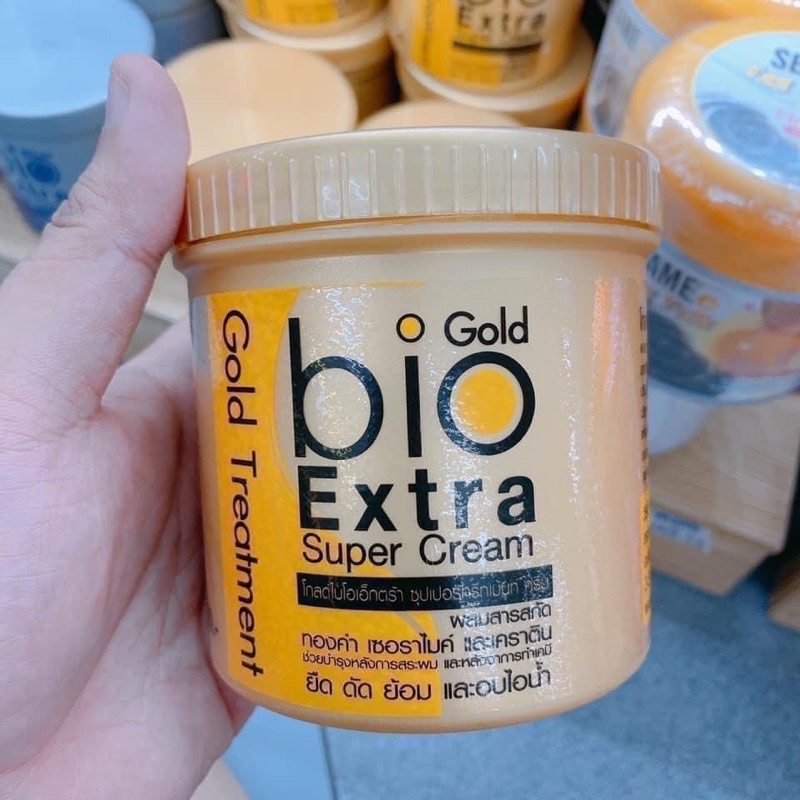 01 Hũ Ủ Tóc Bio Gold Extra Super Cream 500ml Chính Hãng Thái Lan