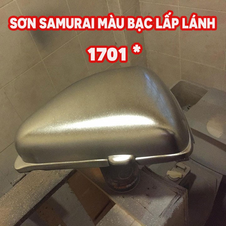 SƠN SAMURAI MÀU BẠC LẤP LÁNH 1701 - SƠN XE MÁY CAO CẤP PT313