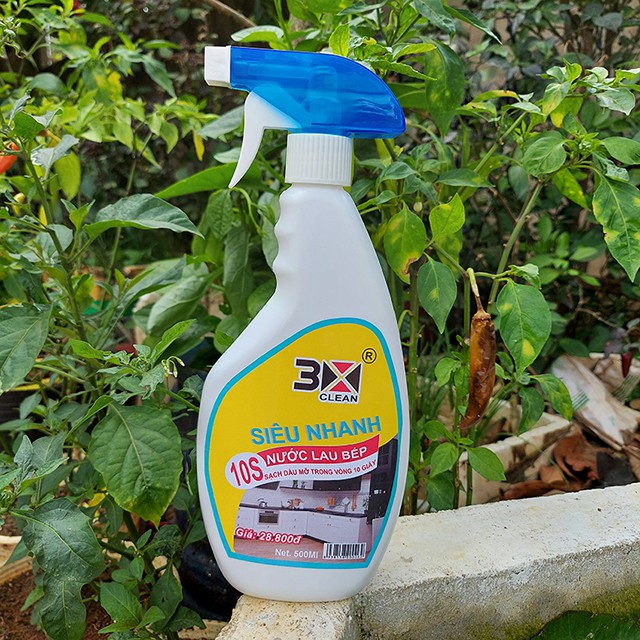 Chai Xịt Nước Lau Bếp 3 Xclean 500ml. Tẩy Sạch Các Vết Dầu Mỡ Trên Bếp Ga, Bếp Từ Và Các Vật Dụng Nhà Bếp Khác