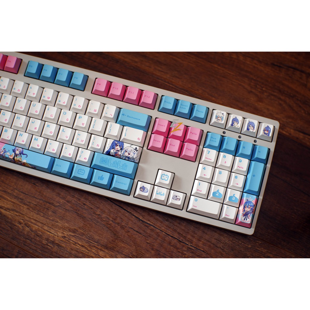 Keycap Bilibili Cho Bàn Phím Cơ Chất Liệu Thick PBT Cherry Profile In Dyesub 134 Phím | Gearbros