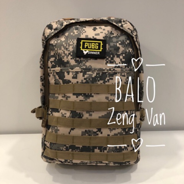 Balo phượt chiến thuật nguỵ trang rằn ri PUBG