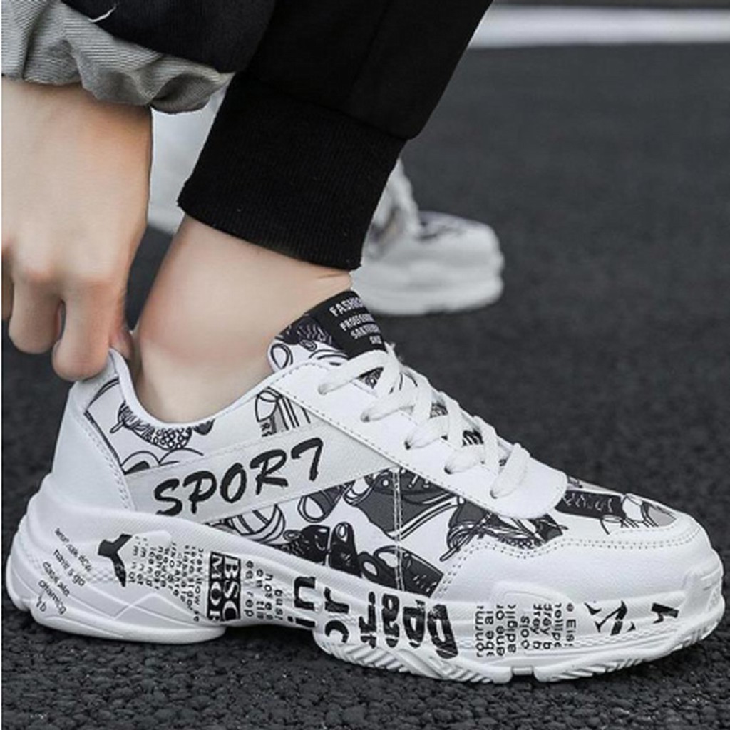 ⚡FREESHIP⚡ Giày Sneaker Nam, Giày Nam Cao Cấp Đế Sóng Phong Cách HQ HOT TREND | BigBuy360 - bigbuy360.vn