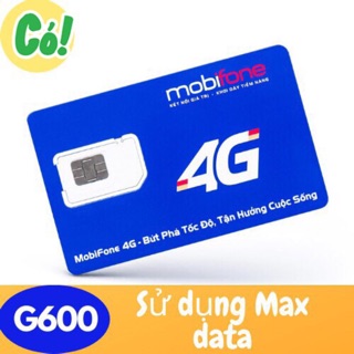 [GIÁ HUỶ DIỆT] SIM MAX BĂNG THÔNG MỖI NGÀY 2GB TỐC ĐỘ CAO - GÓI G600- HẠ BĂNG THÔNG 2MB/s