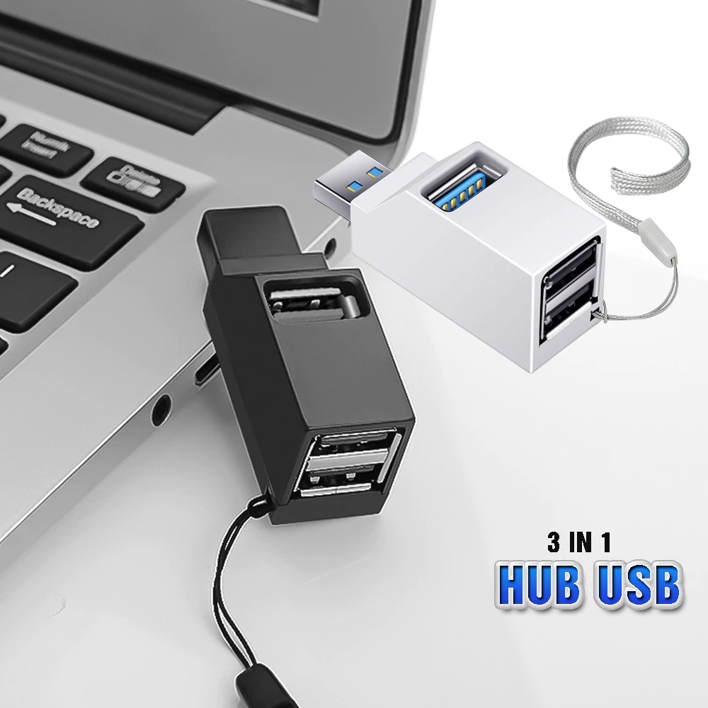 Đầu Hub Chia 3 Cổng Usb 3.0 và 2.0 Tốc Độ Cao - HUB chia usb 3.0