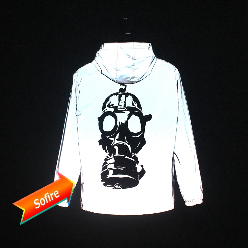 Áo khoác phản quang chắn gió phong cách Hàn Quốc