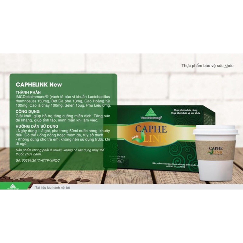 Cà Phê Sức Khoẻ CAPHELINK NEW / Tăng Cường Đề Kháng
