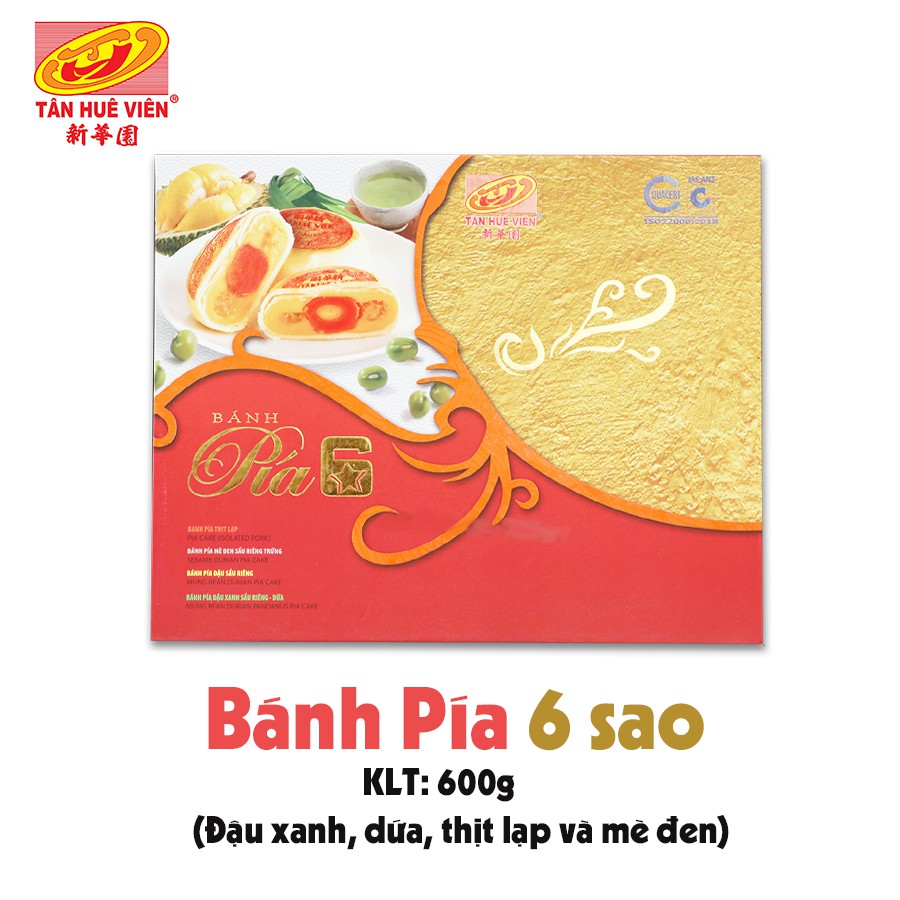 Bánh pía 6 sao hộp 600g