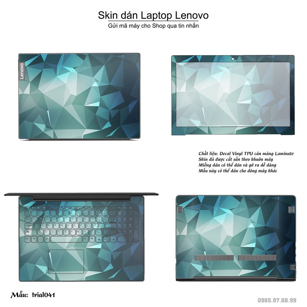 Skin dán Laptop Lenovo in hình Đa giác _nhiều mẫu 7 (inbox mã máy cho Shop)