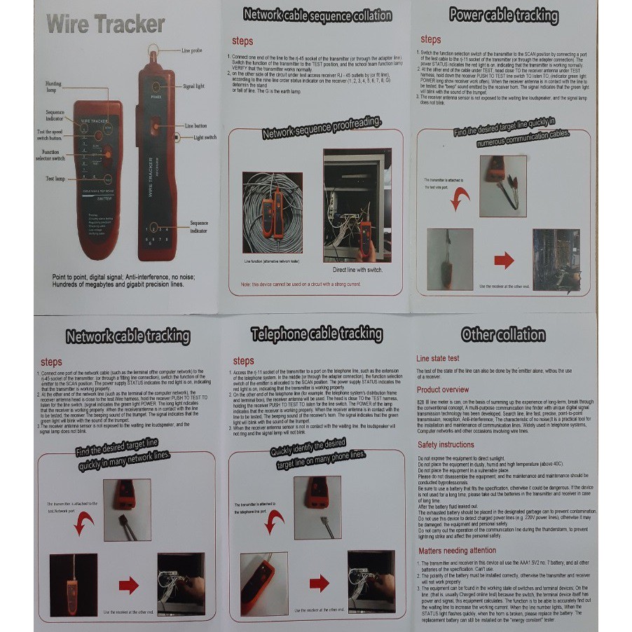 Máy dò dây mạng âm tường WIRE TRACKER