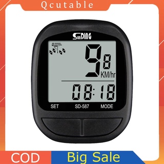 Đồng Hồ Đo Tốc Độ Xe Đạp Sunding Màn Hình Lcd Chống Nước
