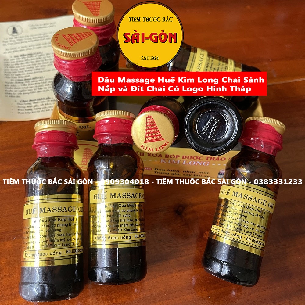 Sỉ 16 Chai Dầu Massage Huế Kim Long Chính Hãng