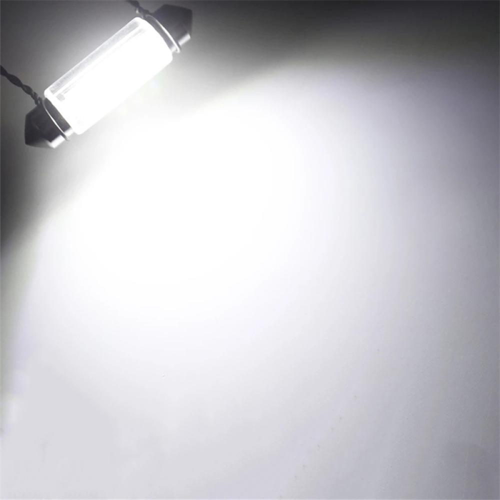 Set 10 Đèn Led 12V K2T5 10W 31mm 36mm 39mm 41mm C5W C10W Ánh Sáng Trắng Dành Cho Ô Tô