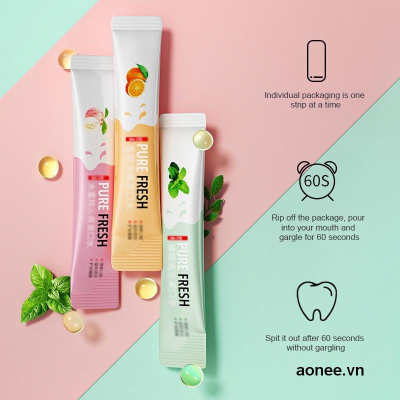 ✨✨Nước súc miệng  gói trắng răng giảm tình trạng ố vàng khỏe nứa lợi giảm hôi miệng Nội địa trung