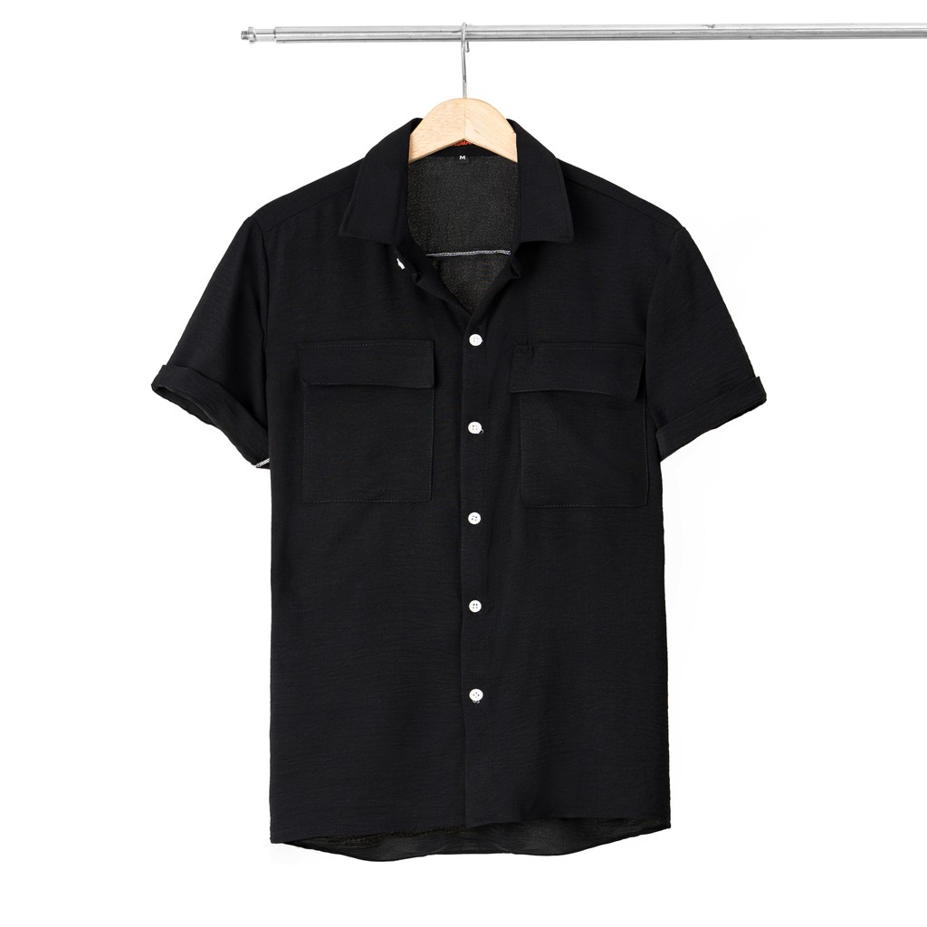 Áo sơ mi đũi nam cổ bẻ có túi hộp KINSMAN chất liệu linen đẹp giá rẻ SM611 | BigBuy360 - bigbuy360.vn