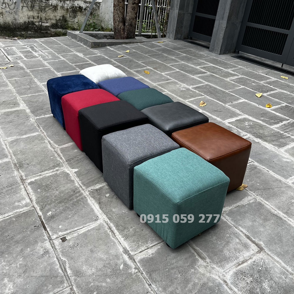Đôn ghế sofa vuông 35*35cm nhiều màu sắc hàng có sẵn giao toàn quốc