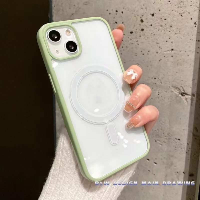 Ốp Điện Thoại Trong Suốt Chống Sốc Có Nam Châm Cho iPhone 13 12 11 Pro MAX XR X XS MAX iPhone 7 8 Plus SE 2020