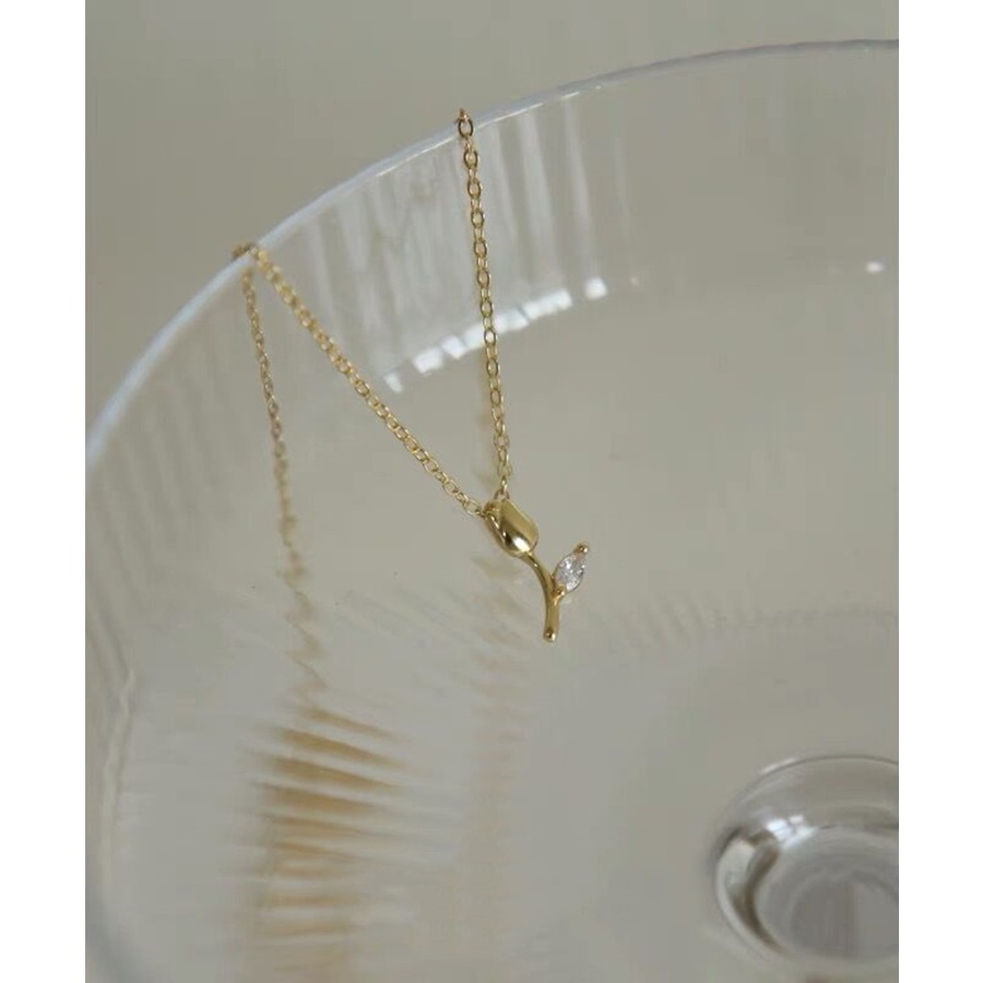 Dây Chuyền Nụ Hoa Nhỏ Đơn Giản Tinh Tế Cho Phái Nữ DB2671 Bảo Ngọc Jewelry