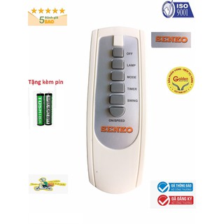 Điều khiên quạt Senko chính hãng nhà máy ,Remote từ xa quạt Senko chính hãng tặng kèm pin