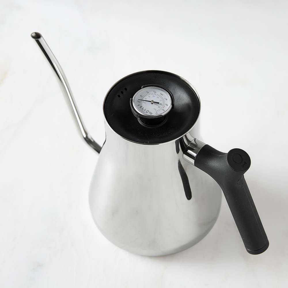 Ấm Rót Nước Pha Cà Phê Fellow Màu Bạc- FELLOW KETTLE STAGG POUR-OVER KETTLE POLISHED- MADE USA