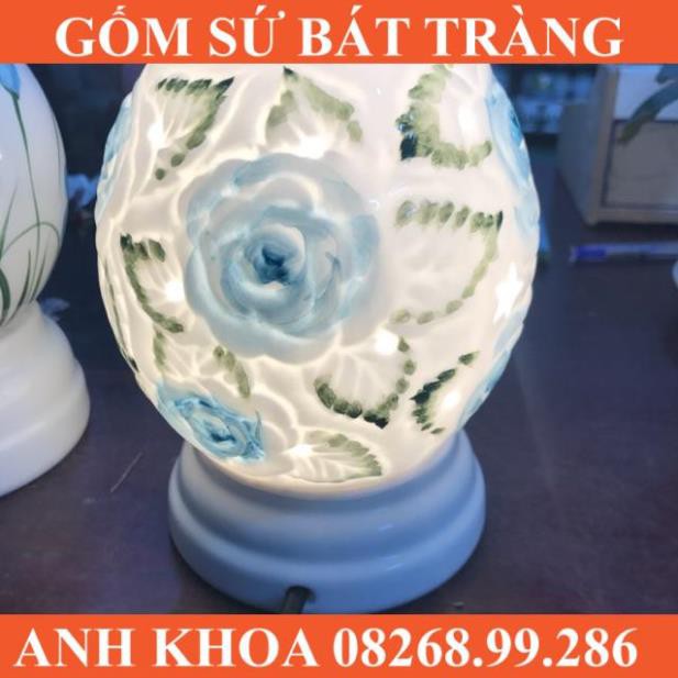 Đèn xông tinh dầu nổi màu Bát Tràng - Gốm sứ Bát Tràng Anh Khoa