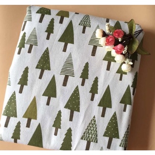 Vải canvas mẫu cây thông
