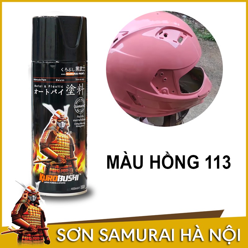 Chai Sơn Samurai Màu Hồng 113