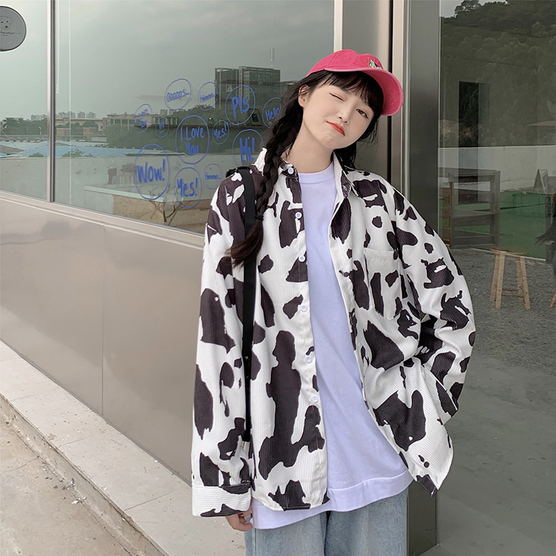 Áo Sơ Mi Tay Dài Cổ Bẻ Dáng Dài Rộng Thời Trang Hàn Quốc Dành Cho Nữ