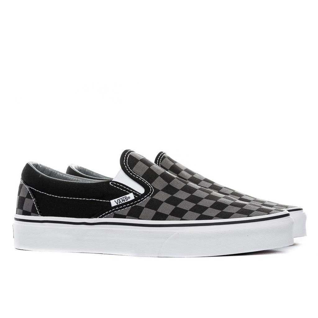 [Mã FASHIONMALLT4 giảm 15% đơn 150k] Giày Sneakers Vans Slip-on Checkerboard Black/Grey